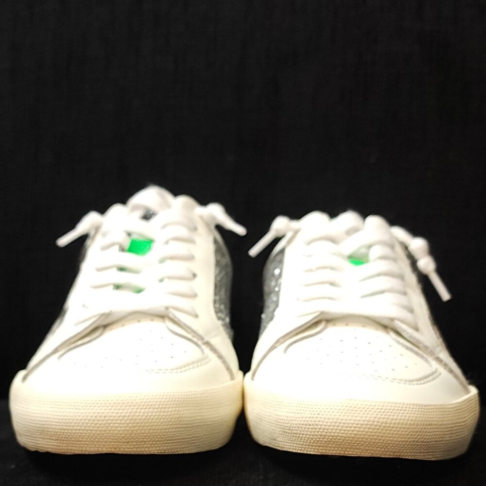 Vintage Havana Positivity 1 Green & White Sparkle Sneakers - Woman's Size 8 - Picture 3 of 11